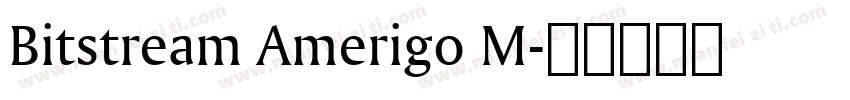Bitstream Amerigo M字体转换